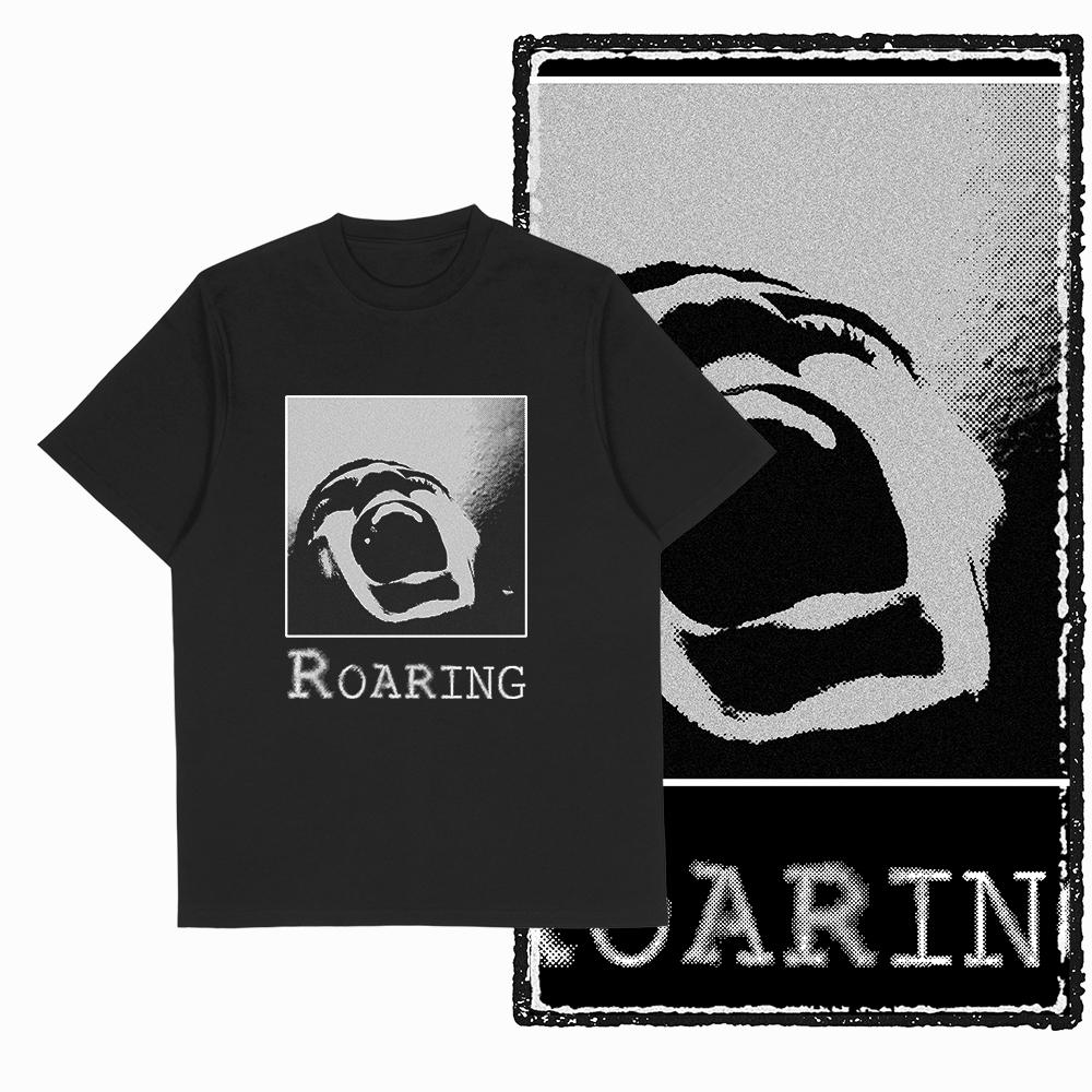 Coolmind U3 100% Baumwolle Übergröße Streetwear Cooler Druck Exklusives Grafik-T-Shirt für Männer Vintage SCHWARZ Herren Neuheit T-Shirt