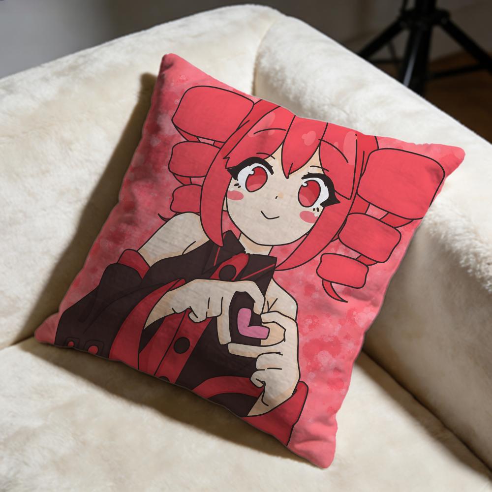 Fashion KKasane Teto iou Cushion Cover Soft Decorative Pillow Case Suitable for Bedroom Sofa Car Travel Use