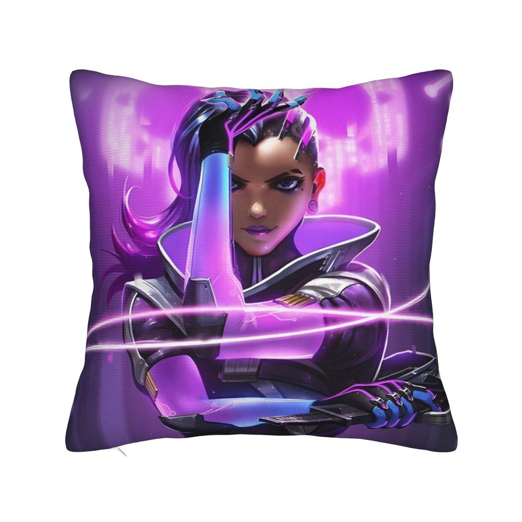 Funny Overwatch 2 Hero Pillow Cover Cute Funny Pillow Case For Sofa Home Decor Custom Cushion Cover Gift