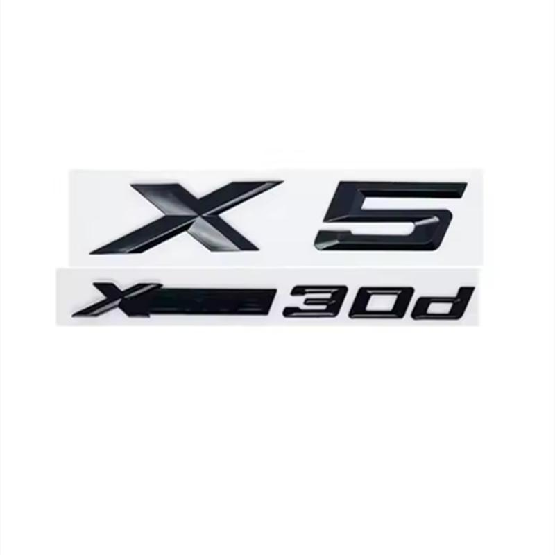 ABS 3d New Style XDrive Alphanumeric Trunk Emblem Sticker for BMW X5 - 28i 30i 35i 40i 48i 50i 30d All-Wheel Drive Badge Yi2