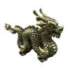 Rosenholzgrün Skulptur Tier glückverheißender Drache Holzschnitzerei wie Sternzeichen Drache Dekoration Maskottchen Dekoration