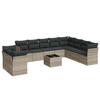 VidaXL Garden Lounge Set with Cushions 13 Pcs, Sofas with Adjustable Feet, Outdoor Furniture Set Patio Terrace, 3250317