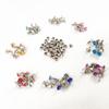 8-Color 7x7 Double-Sided Diamond Nail Metal Snap Buttons (400 Sets) with Installation Tools - DIY Male-Female Cap Studs