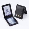 Genuine Leather Magnetic ID Card Holder and Protective Sleeve