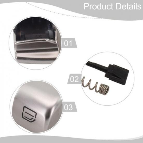For C300 C63 C350 GLC300 C-Class Switch Repair Cap Glass Lift Switch Button