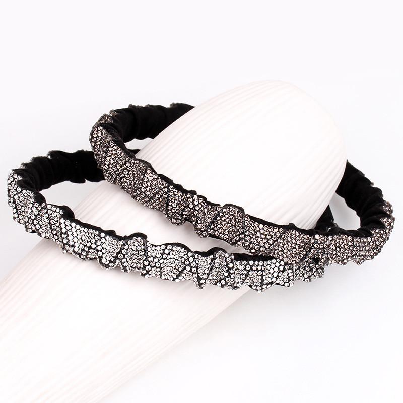Elegant Water Diamond Headband With Geometric Design For Women And Fashionable Office Wear