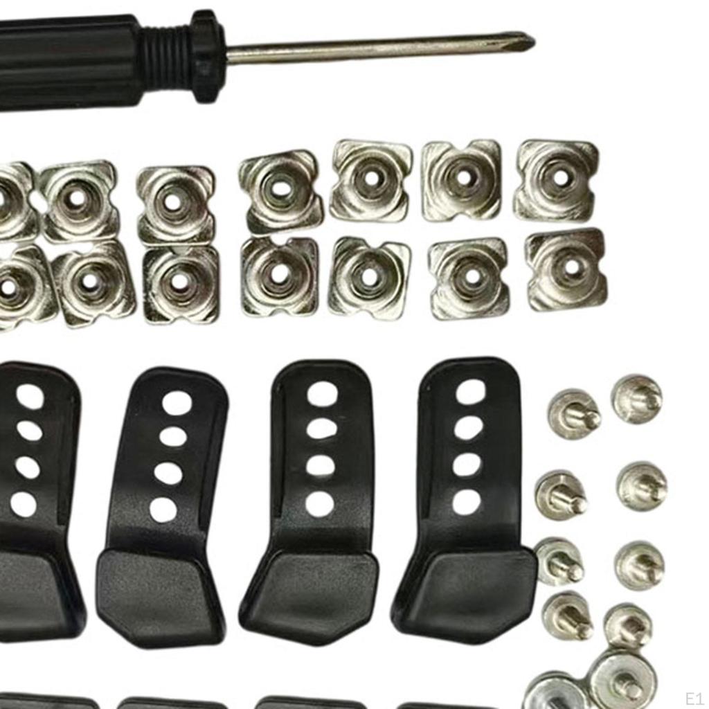 53-teiliges Reparaturset für Hockeyhelme, Ersatz-J-Clips, Wartungswerkzeuge, Ausrüstung, Hardware