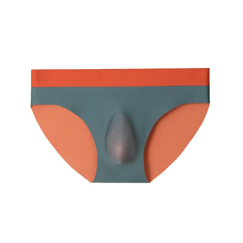 Men s Summer Lightweight Fashionable New Ice Silk Seamless Sports Briefs L