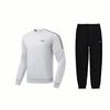 Li Ning Logo Round Neck Long Sleeve Sweatshirt Cuffed Fleece Joggers Casual Sports Set Unisex Sweatshirt, Joggers AWDU915-2+AKLSC99-1