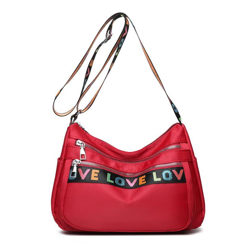 Sac à bandoulière décontracté imperméable en nylon, sac en toile, sac de maman, sac à épaule, sac de voyage en tissu Oxford