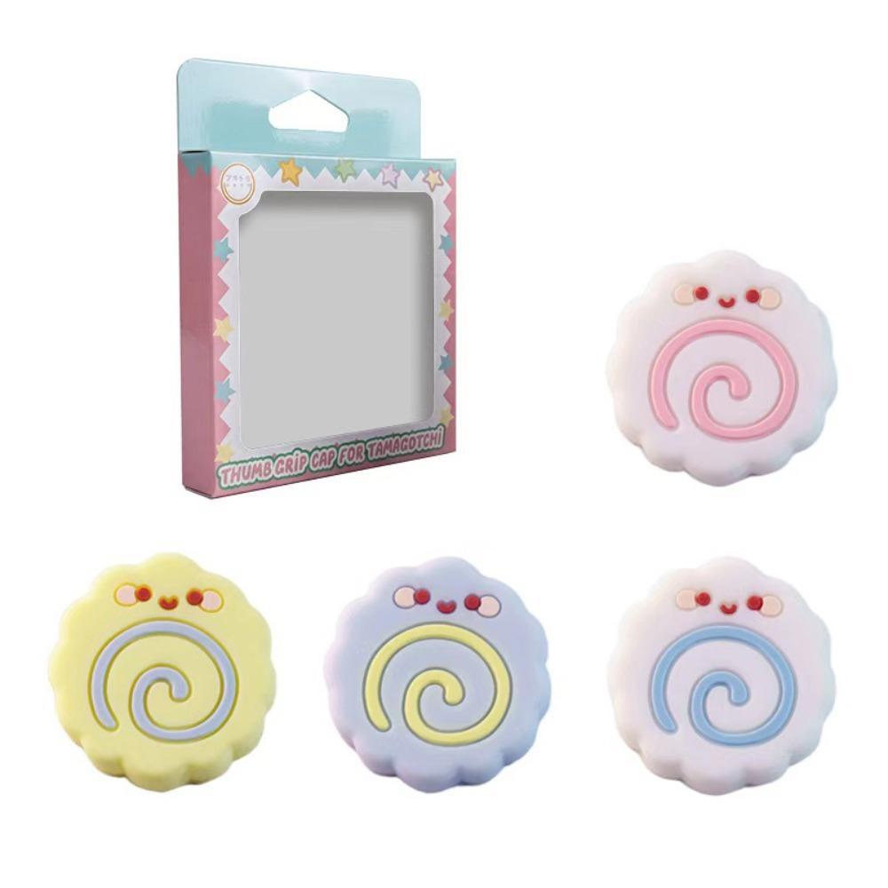 4Pcs Star Knob Cover Silicone Rocker Cap Thumb Stick Grip Caps for Tamagotchi Paradise Accessories
