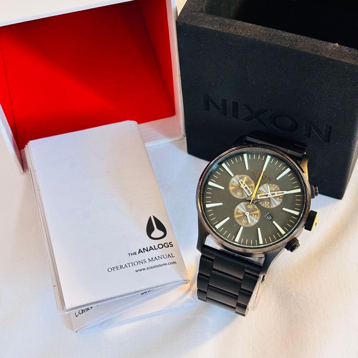 Used NIXON Nixon watch THE SENTRY CHRONO black men s