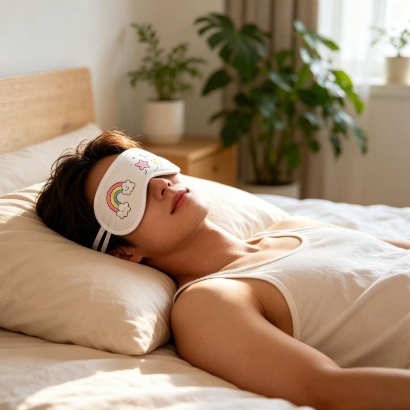 16Pieces Blank Eye Mask Set with 12 Color Watercolor Pen Paintable Fabric Sleep Mask For Adult Children Art Drawing