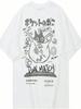 T-shirt Anime Japonais Femme Kawaii Chat T-shirt Graphique Mignon Harajuku Manches Courtes Chemises Amples Vêtements Preppy Hauts