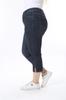 Damenmode Übergröße Shorts & Bermudas Plus Size Jeans Capri mit Schlitz (Taschen- und Stickereidetail)