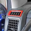 Center Console Side Air Condition Panel Trim ABS Red for Dodge Ram 1500 2010-17