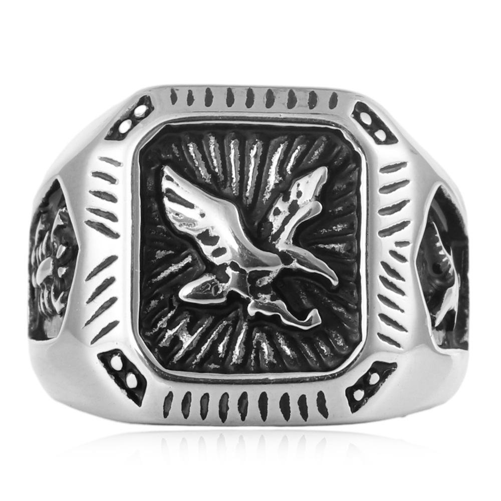 Eagle Ring, Gold European and American Trendy Men's Ring 2026