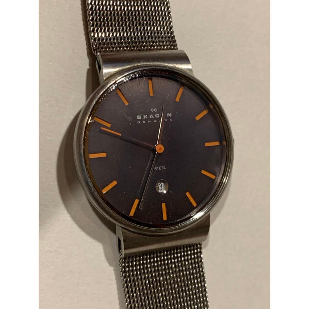 Used SKAGEN men s quartz watch