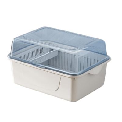 Suszarka do butelek dla niemowląt Tropchou, Pudełko do przechowywania, Etui na butelki dla niemowląt, Suszarka ociekowa, Higieniczna, Pyłoszczelna, z pokrywką, Suszarka do butelek dla niemowląt o dużej pojemności
