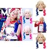 Suicide Squad Harley Quinn Cosplay Wig With Synthetic Fiber For Halloween Costume Parties