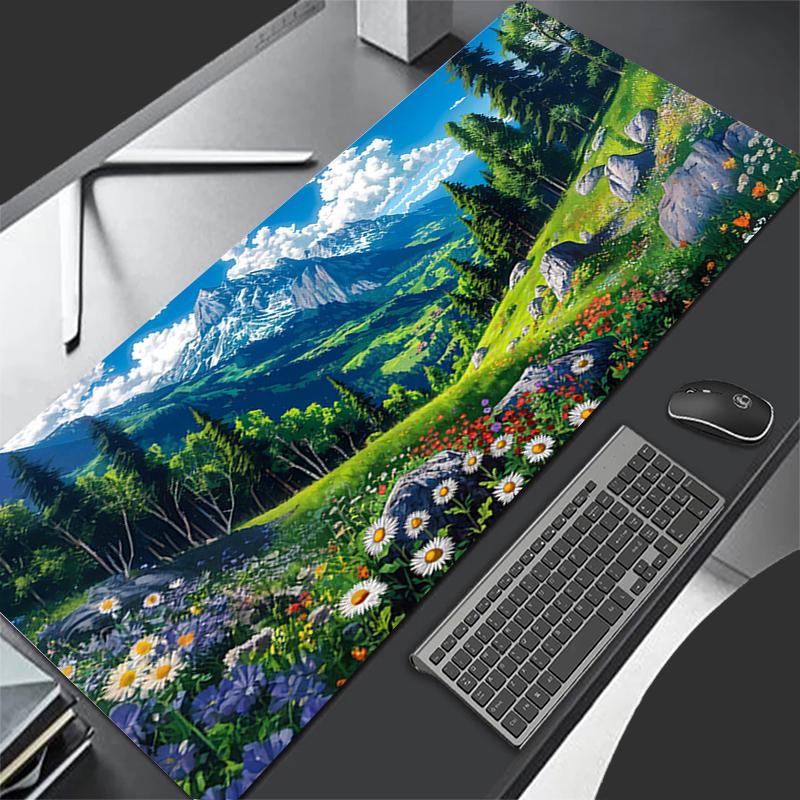 Gaming Mouse Pads Big Gamer Keyboard Desk Anime Scenery Mouse Mat Carpet Rubber Tapis Souris Gaming Notbook Pc Mousepad