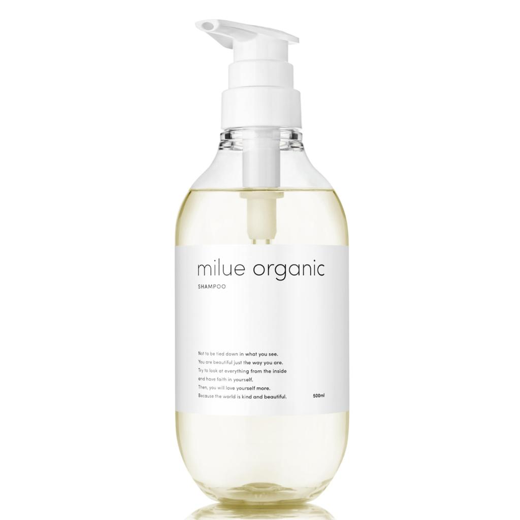 Milue Organic Amino Acid Shampoo Single Certified by a Hair Analyst Shampoo, Salon-Exclusive (500ml, Item),