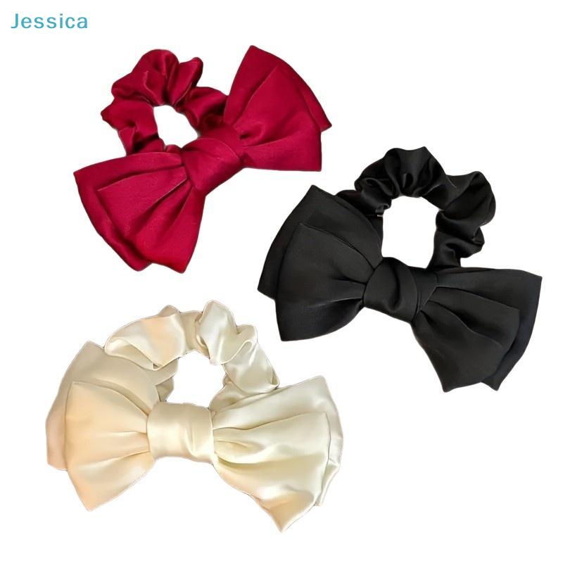 Elegant Satin Bow Hair Accessories – Big Bow Clips for Ponytail, Bun & Updo Hairstyles