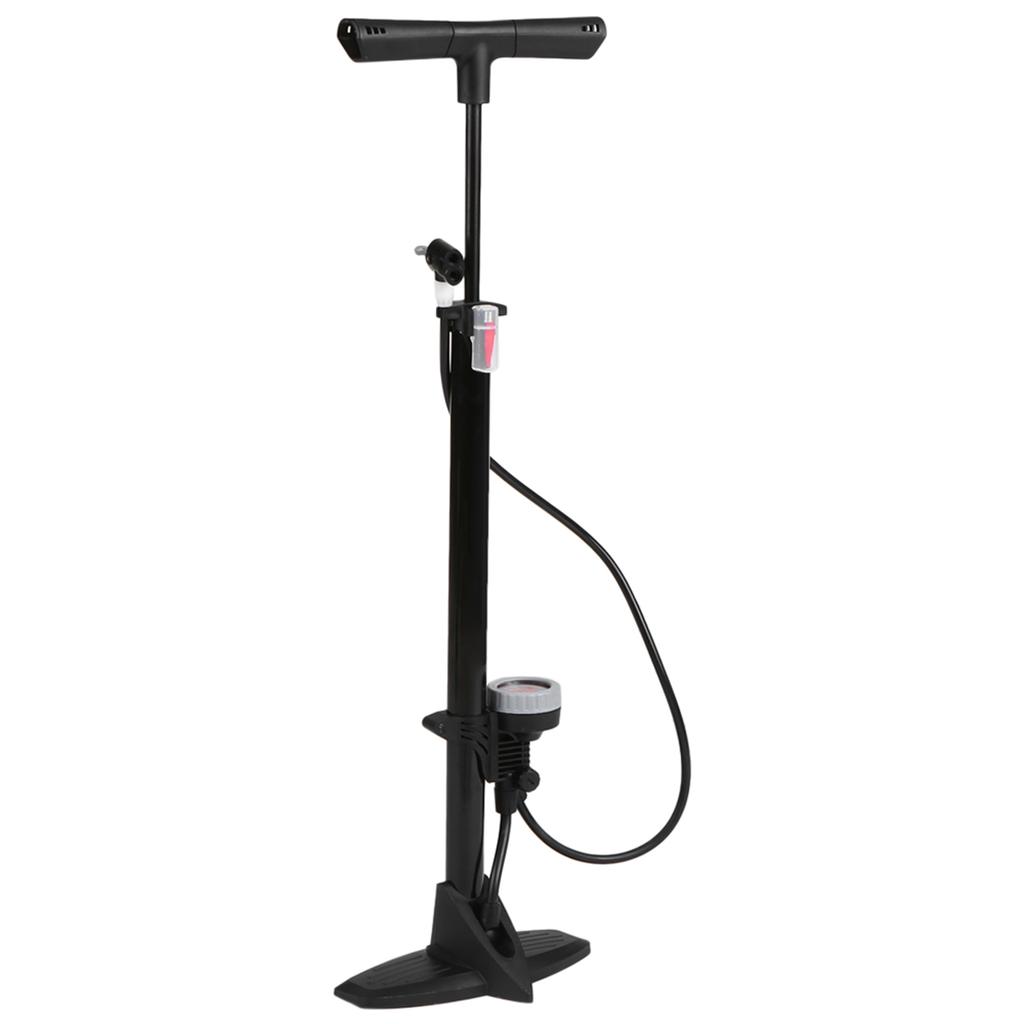 Bicycle Floor Pump Tire Inflator with Gauge Cycle Bike Air Pump