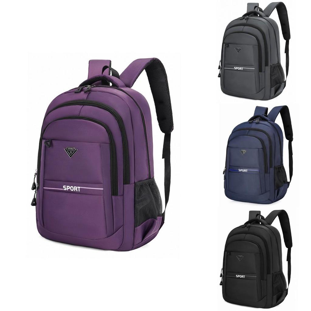 Backpack Simple Style Schoolbag Outdoor Travel Bag Large Capacity Computer Bag