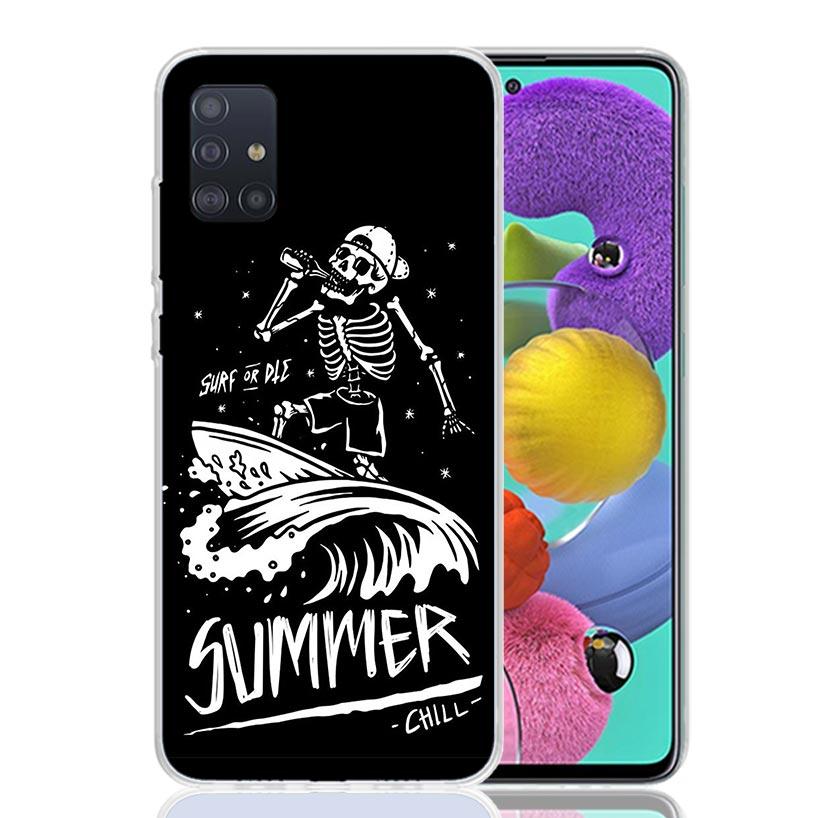 Surf Board Aesthetic Phone Case For Samsung Galaxy A52 A32 A22 A12 A02S A50S A30S A51 A31 AA71 Note 20 Ultra 10 S10 Plus Galaxy