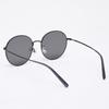 Aloeyewear [Air Titanium] AL2502 0909M Air Titanium Round Black Sunglasses