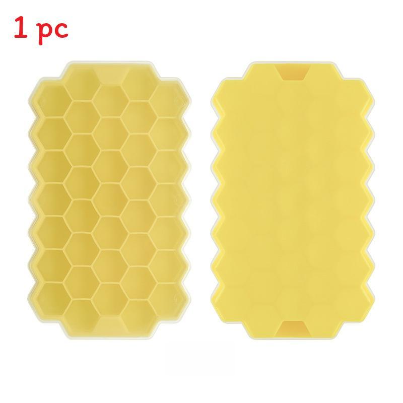 Silicone Ice Cube Tray With Lid For Home Kitchen And Party Use