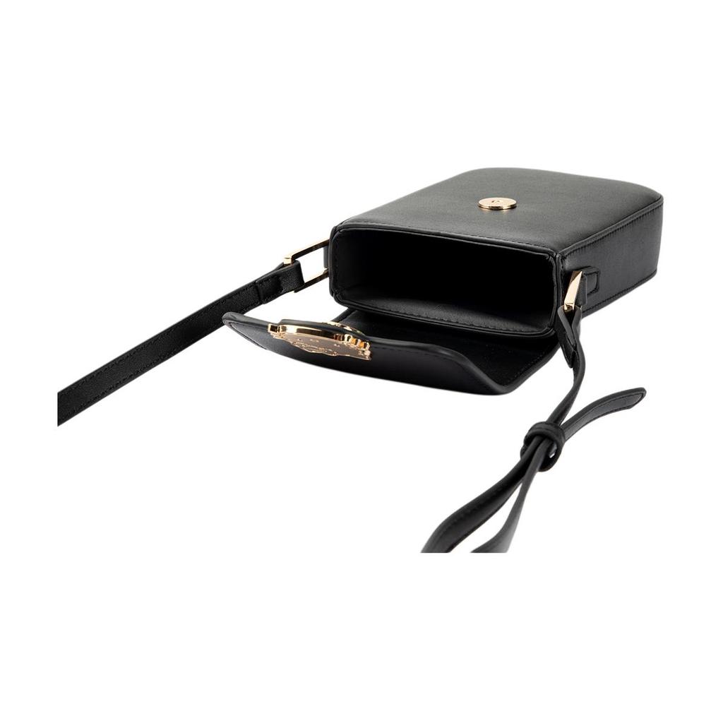 New Sanrio Hello Kitty Synthetic Leather Cell Phone Pouch Shoulder Bag Regular Women's Brown/Ecru/Black HHF41141