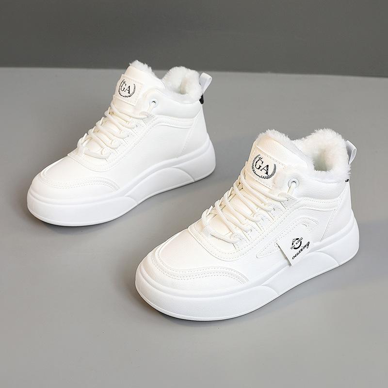 New autumn and winter warm cotton shoes women's shoes board shoes velvet student wear-resistant thick-soled college wind comfortable