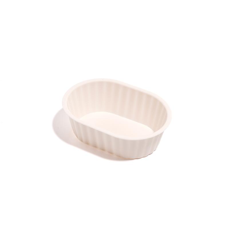 10Pcs Silicone Muffin Mold Oval Muffin Cup Reusable Non-Stick Cake Baking Mold Kitchen Cooking Supplies Cake Decorating Tools белый
