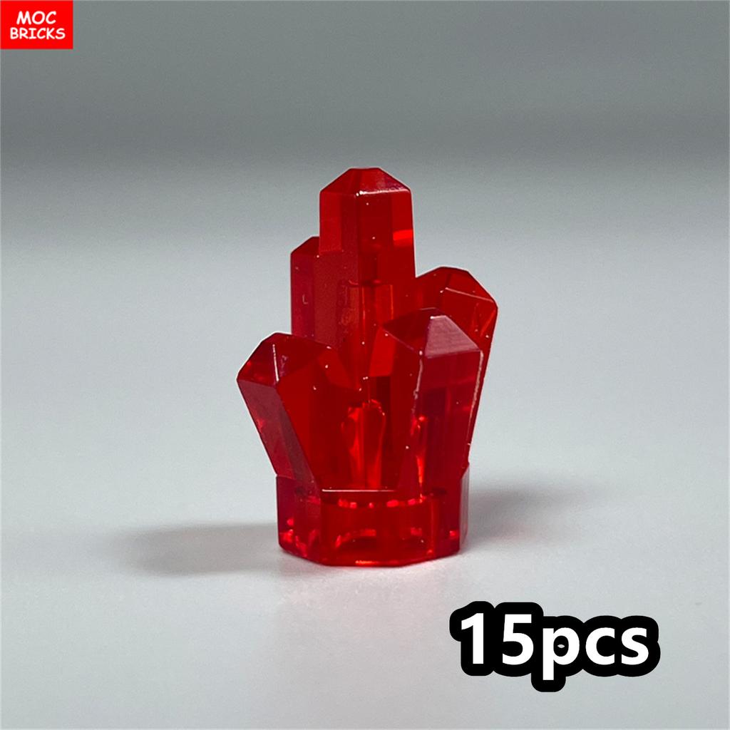 MOC Bricks Stone Gem Paint Ore Rock 1x1 Crystal 5 Point 29377 30385 28623 Educational Building Blocks