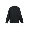Nike SB Polo Style Solid Color Long Sleeve Multi Pocket Shirt Unisex Shirts Black White FV7346-010
