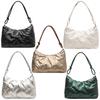 Women Quilted Tote Bag Fashion Padded Shoulder Bag Large Capacity Down Tote Handbags Casual Winter Commuting Bag