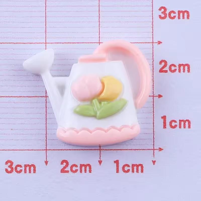 Hot Sale Happy Farm Garden Design Flatback Resin Bow Charms Artifical Style Accessories for Girls