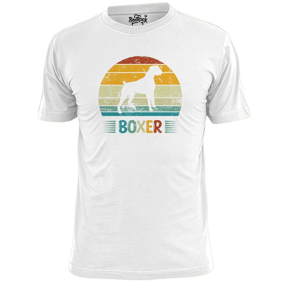 Mens Boxer Dog Logo T shirt Hound Pooch Mans Best Friend XL
