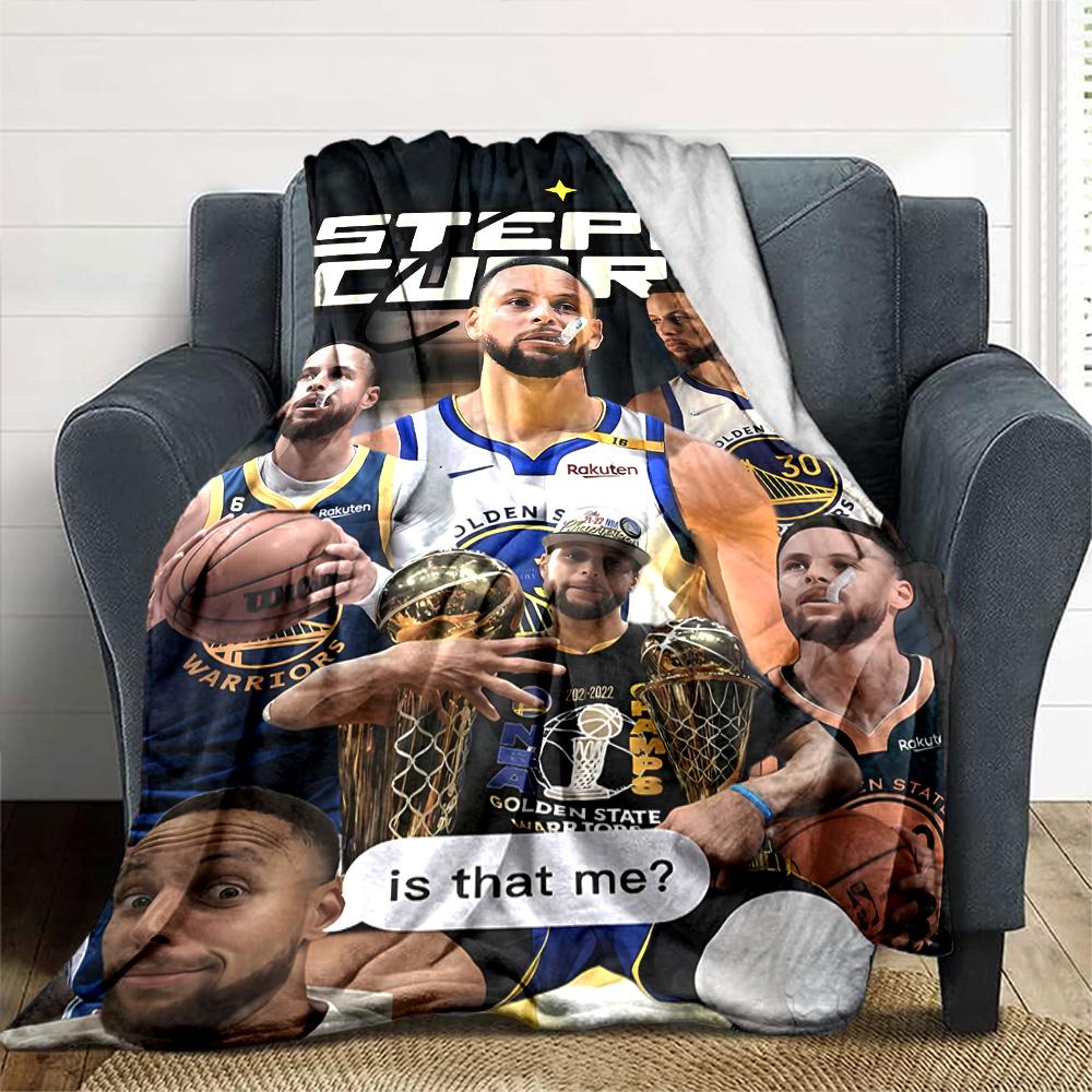 Golden State Warriors Curry Dynasty Blanket Durable Comfort Great for Seaside Livingroom Picnics Four Seasons Multipurpose Modern