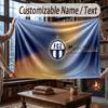 Custom Name Flannel Throw Blanket FC Zürich Pattern Warm Home Decoration