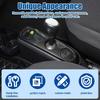 ABS Carbon Fiber Texture Car Center Console Gear Shift Panel Cover Trim Stickers For Mercedes Smart 451 Fortwo 2009-2015