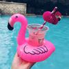 Air Mattresses for Cup Inflatable Flamingo Drinks Cup Holder Pool Floats Bar Coasters Floatation Devices Cute Toy Drink Holder