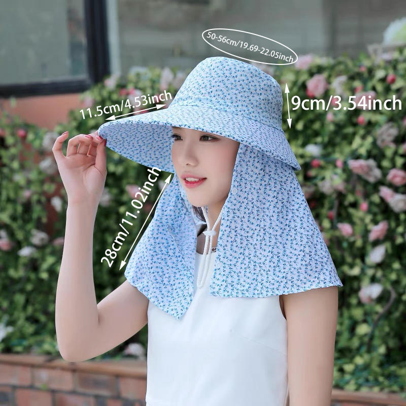 Outdoor Sport Tea Picking Hat Cycling Sun Hat Women's Outdoor Work Sun Hat