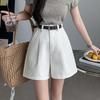 2026 Summer Korean Style Women's A-Line Cargo Shorts with Belt