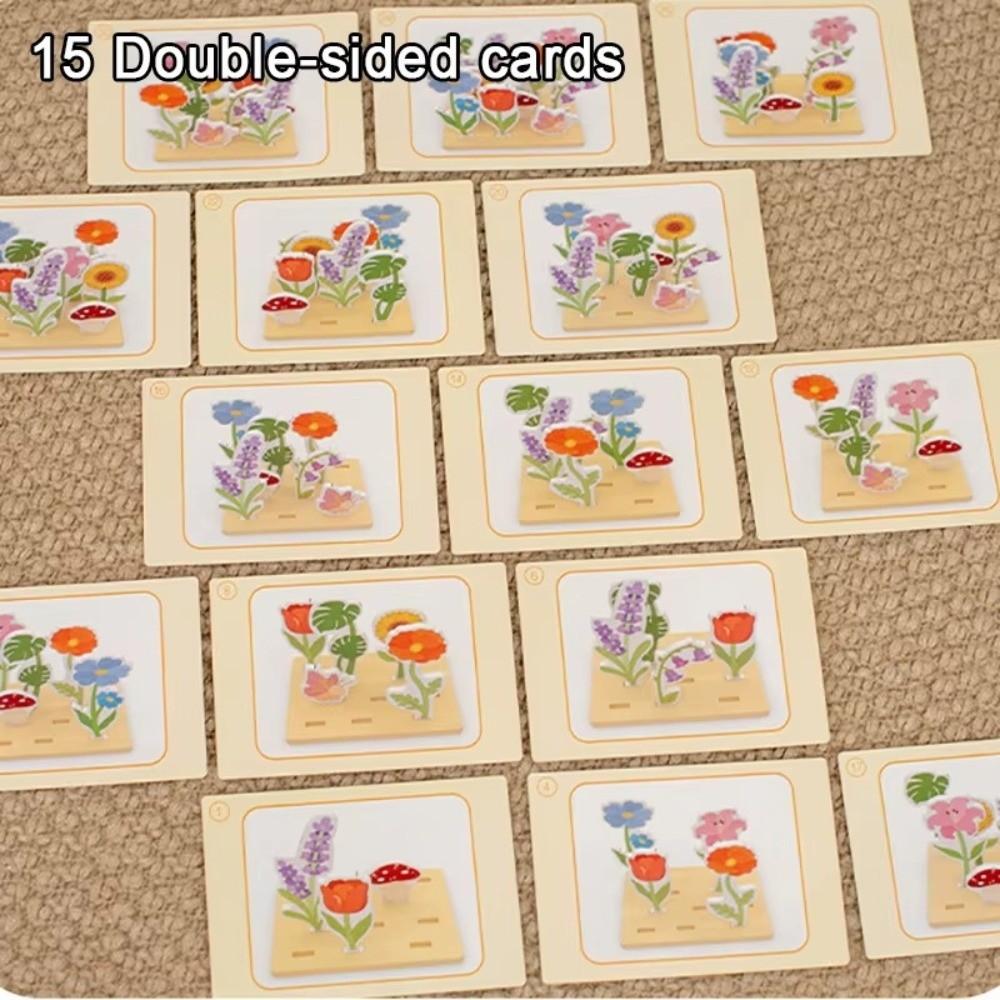 Sorting Activity Flower Arrangement Game Preschool Learning Children Flower Toy Kids