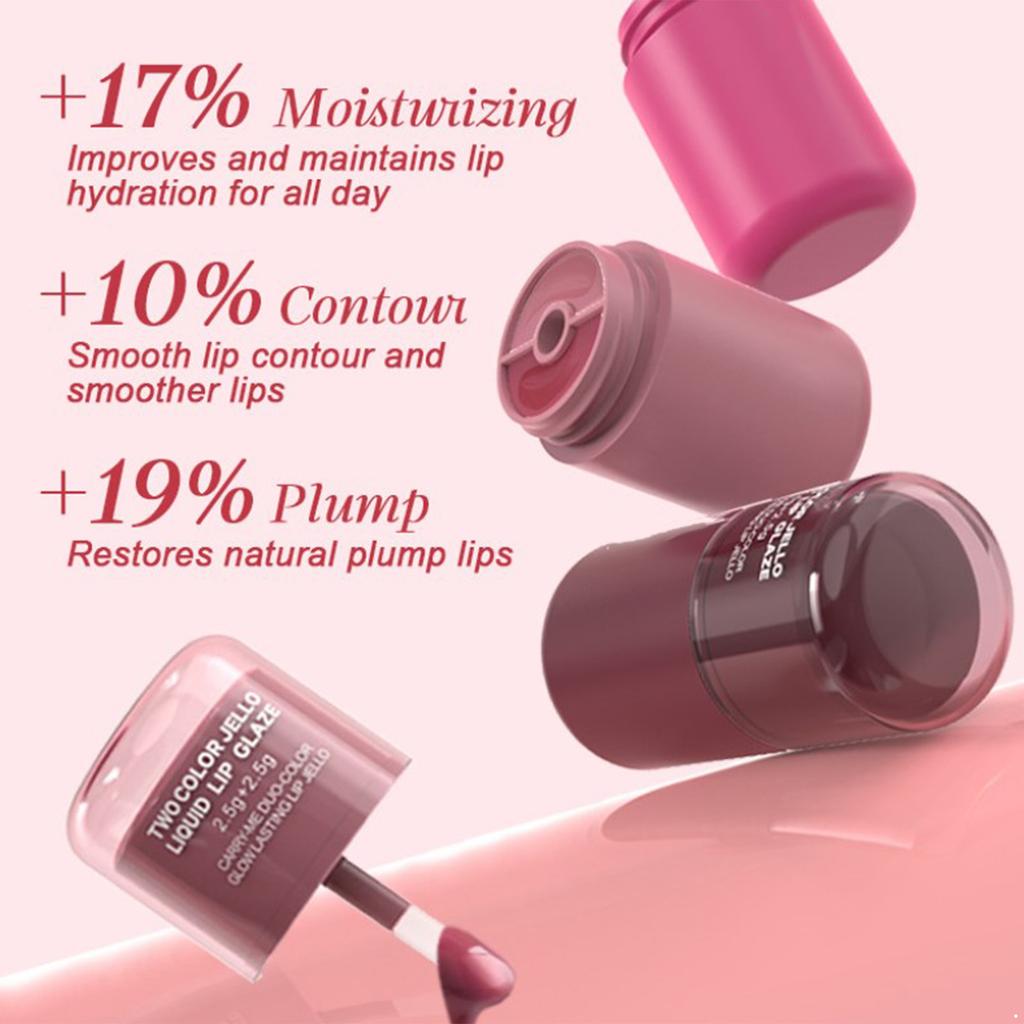 1Pc Glossy Lip Stain – Hydrating Formula, Smudge-proof & Pigmented Color