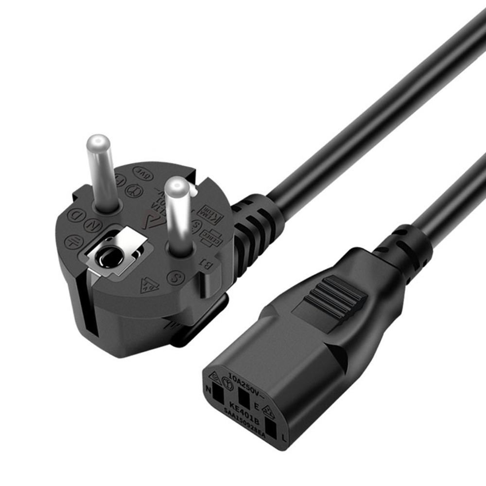 

1.5m 3*0.75 SQMM Pure Copper Core EU Plug Power Cable for Monitor/Kettle 3 Square Pins Power Adapter (VDE Certified) As Shown A