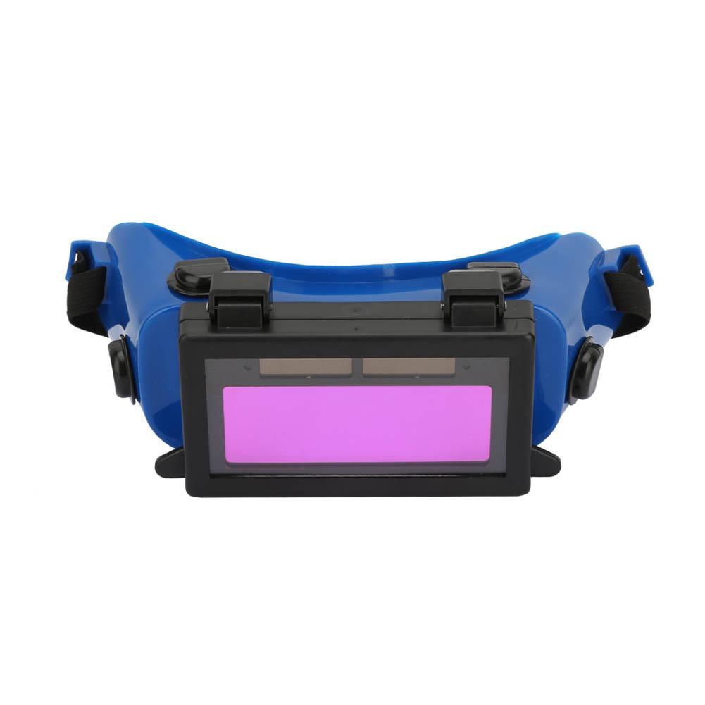 Solar Auto Darkening Eye Mask Welding Goggles Welder Eye  ive Glasses (Blue)